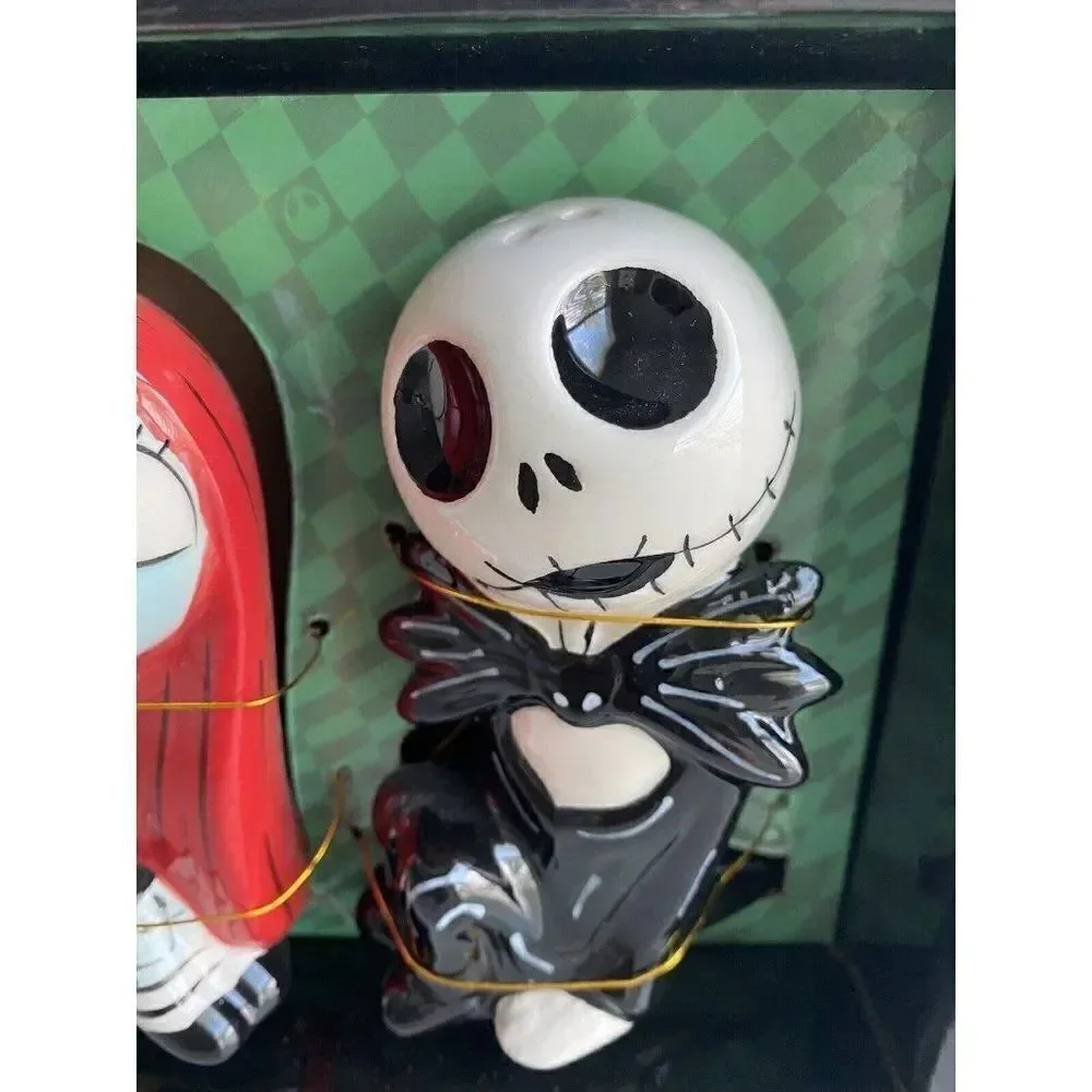 Disney The Nightmare‎ Before Christmas Salt & Pepper Shakers Jack Sally NEW